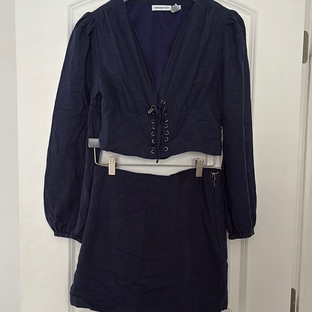 Elegant Navy Blue Dress